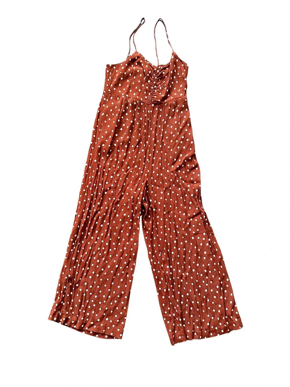 Madewell Ruched Wide-Leg Jumpsuit - Women Size 4 - Picture 6 of 9